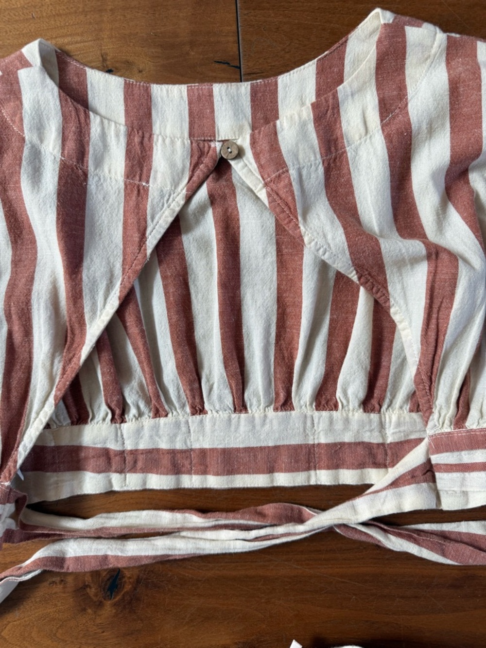 Free People Matching Linen Top & Skirt Sz XS - Picture 3 of 4